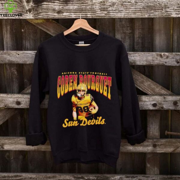 Coben Bourguet illustrated Arizona State football shirt