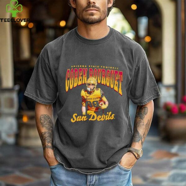 Coben Bourguet illustrated Arizona State football shirt