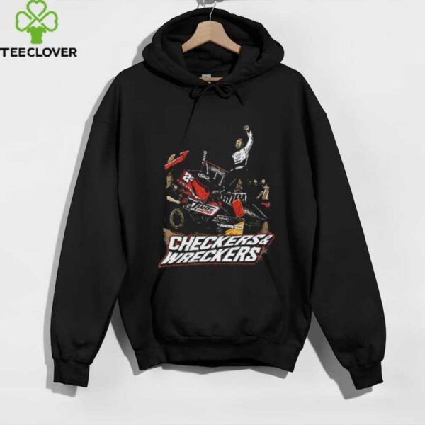 Cole Macedo two C racing checkers and wreckers shirt