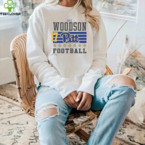 Cole Woodson Rally Mens Ash Pitt Panthers NIL Striped Player T Shirt