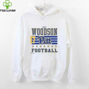 Cole Woodson Rally Mens Ash Pitt Panthers NIL Striped Player T Shirt