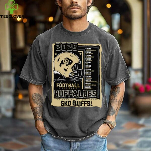 Colorado Buffaloes Football Schedule 2025 Gray Pullover Shirt