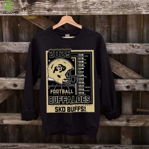 Colorado Buffaloes Football Schedule 2025 Gray Pullover Shirt