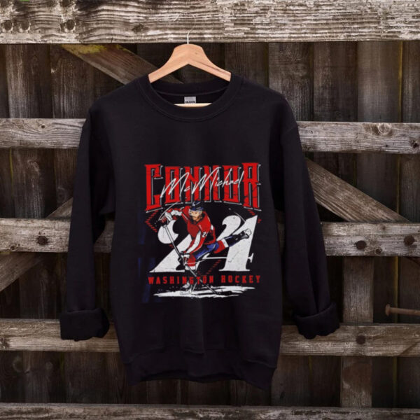 Connor McMichael 24 Washington Hockey player autographed shirt