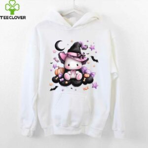 Cute Witch Bunny Halloween Magic Pumpkin Stars Shirt