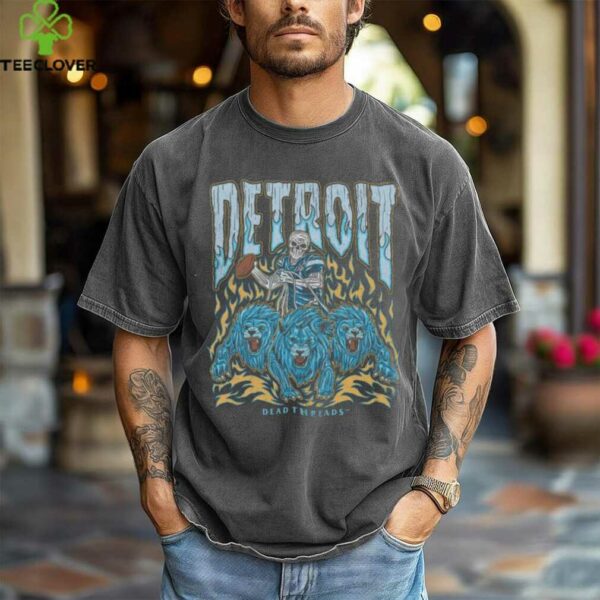 Dead Threads Detroit Skull & Lions T Shirt