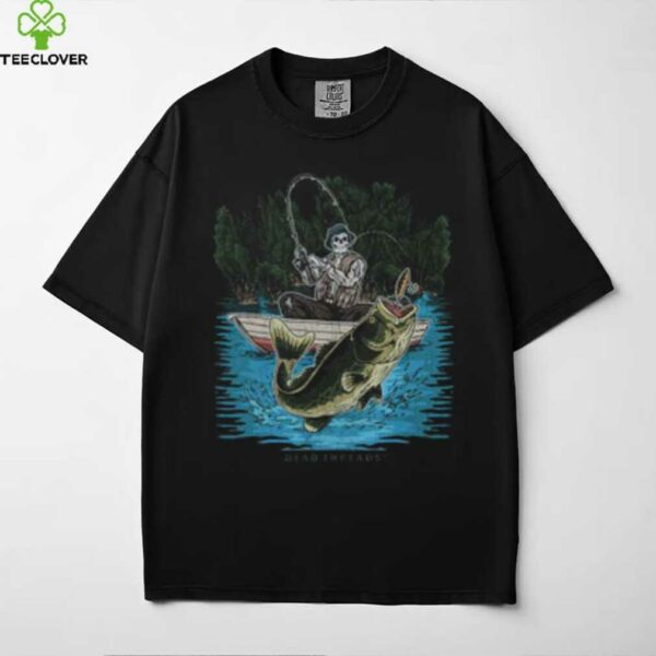 Dead Threads Skeleton Bass Fishing Graphic T Shirt
