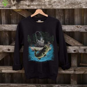 Dead Threads Skeleton Bass Fishing Graphic T Shirt