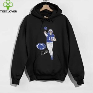 Drew Allar superstar pose signature Penn State Nittany Lions shirt