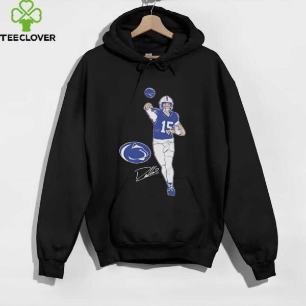 Drew Allar superstar pose signature Penn State Nittany Lions shirt