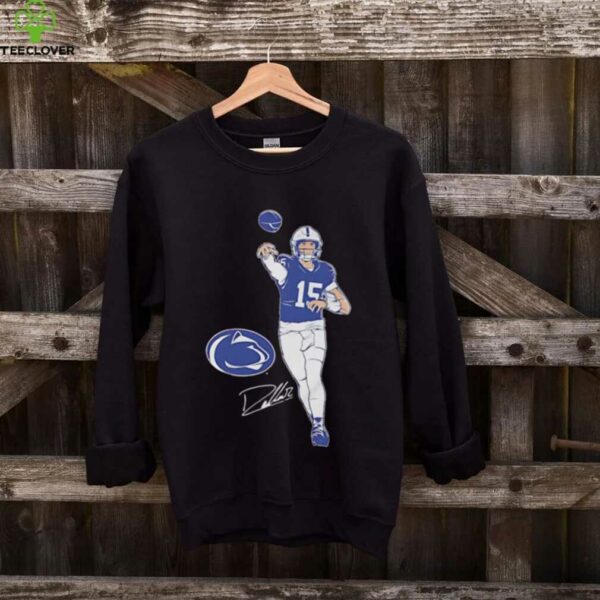 Drew Allar superstar pose signature Penn State Nittany Lions shirt