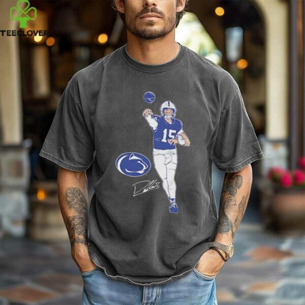 Drew Allar superstar pose signature Penn State Nittany Lions shirt