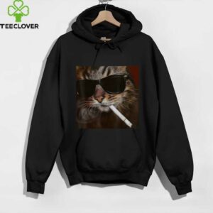 Cigarette Kitten Smoking Cat Meme Stupid Brainrot Shirt