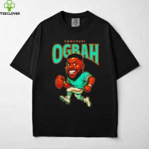 Emmanuel Ogbah player Miami Dolphins football caricature shirt