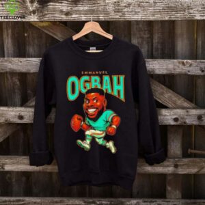 Emmanuel Ogbah player Miami Dolphins football caricature shirt