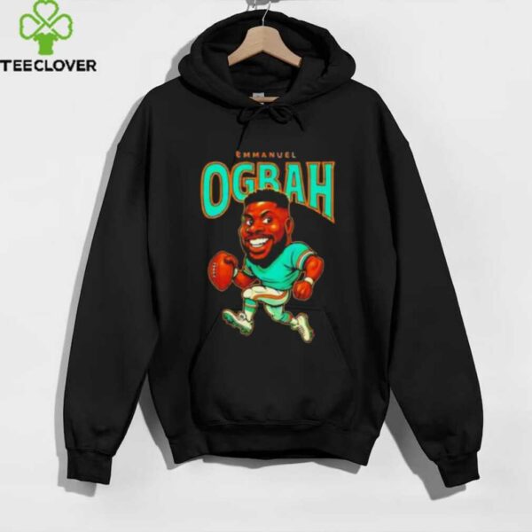 Emmanuel Ogbah player Miami Dolphins football caricature shirt