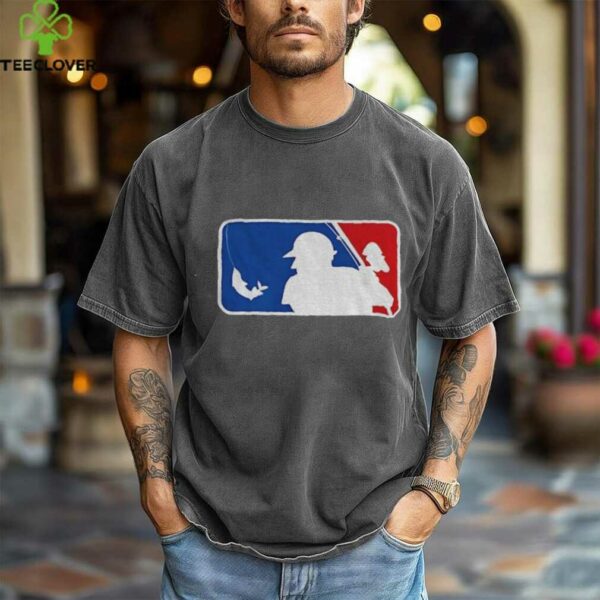 Fishing Baseball MLB logo parody shirt