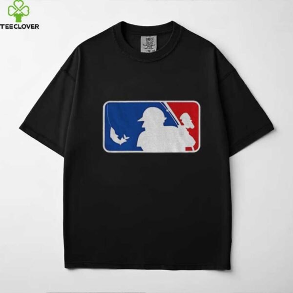 Fishing Baseball MLB logo parody shirt