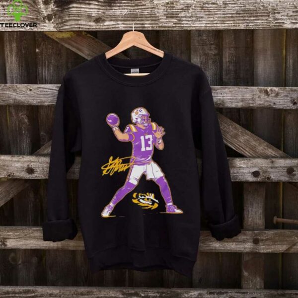 Garrett Nussmeier LSU Tigers football superstar pose signature graphic shirt
