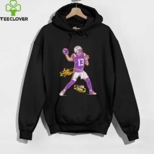 Garrett Nussmeier LSU Tigers football superstar pose signature graphic shirt