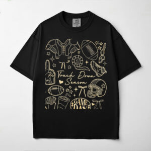 Girly Football Mom Game Day Shirt