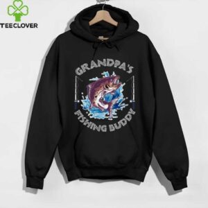 Grandpa Fishing Buddy Bass Youth Tee For Boys Shirt