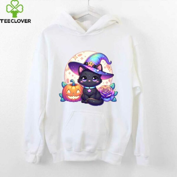 Halloween Cat Kitten Witch Cute Lazy Costume Shirt