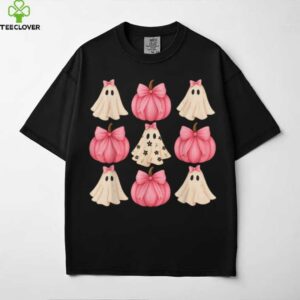 Halloween Coquette Bow Pumpkin Ghost Spooky Boo Women Girl Shirt