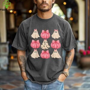 Halloween Coquette Bow Pumpkin Ghost Spooky Boo Women Girl Shirt