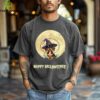 Halloween Skeleton Dog Spooky Animal Girls Graphic Shirt