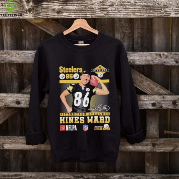 Hines Ward 86 Pittsburgh Steelers football signature shirt