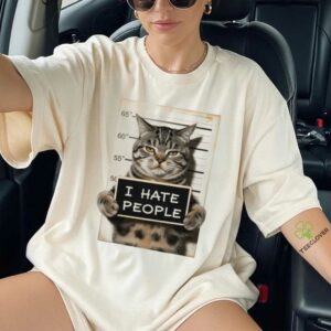 I Hate People Cat shirt