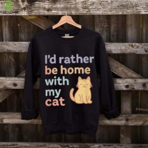 I’D Rather Be Home With My Cat _ Soft Pastel Aesthetic Shirt