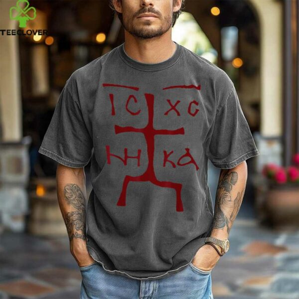 Ic Xc Nika Cross Christian Orthodox Christogram Cross shirt