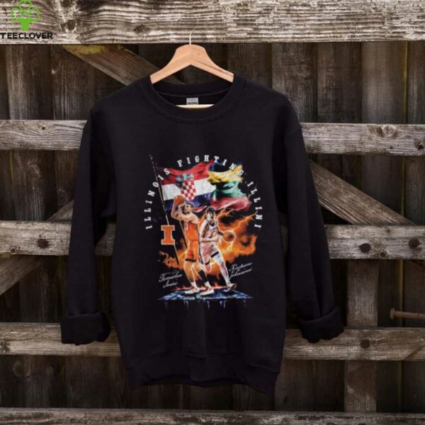 Illinois Basketball Kasparas Jakucionis Tomislav Ivisic Shirt