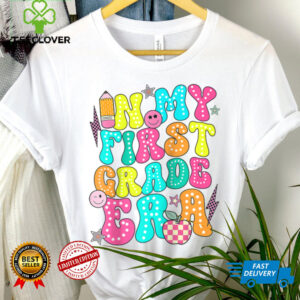 In My First Grade Era 1st Grade Girl Teacher Back To School Raglan Baseball Tee Shirt