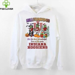 Indiana Hoosiers Hallothanksmas It’s The Most Wonderful Time Of The Year Shirt