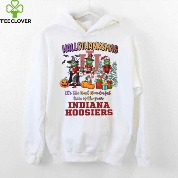 Indiana Hoosiers Hallothanksmas It’s The Most Wonderful Time Of The Year Shirt