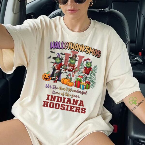 Indiana Hoosiers Hallothanksmas It’s The Most Wonderful Time Of The Year Shirt