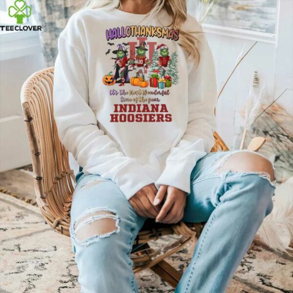 Indiana Hoosiers Hallothanksmas It’s The Most Wonderful Time Of The Year Shirt