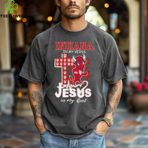 Indiana Hoosiers Jesus In My Heart 2025 T Shirt