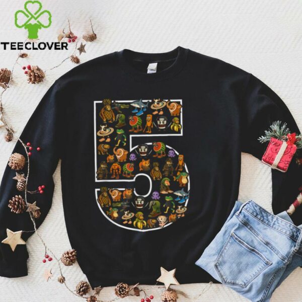 Italian Brainrot Birthday 5 Age Meme 5th Boys Girls Shirt