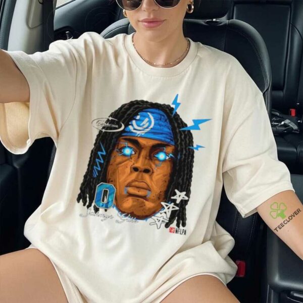 Jahmyr Gibbs Detroit Lions NFLPA big head shirt