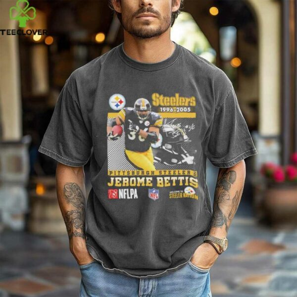 Jerome Bettis Pittsburgh Steelers 1996 2005 signature shirt