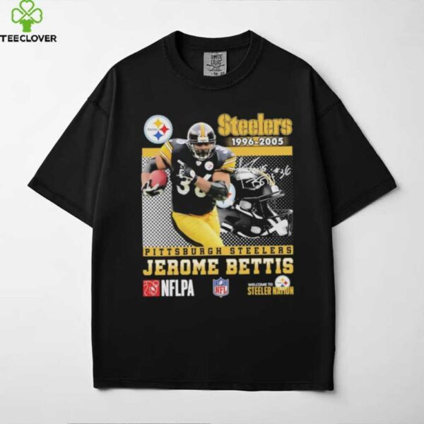 Jerome Bettis Pittsburgh Steelers 1996 2005 signature shirt