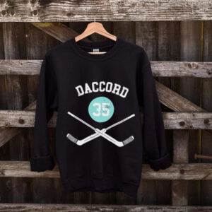 Joey Daccord 35 Seattle Kraken Hockey sticks shirt