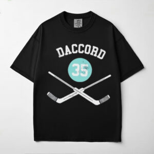 Joey Daccord 35 Seattle Kraken Hockey sticks shirt