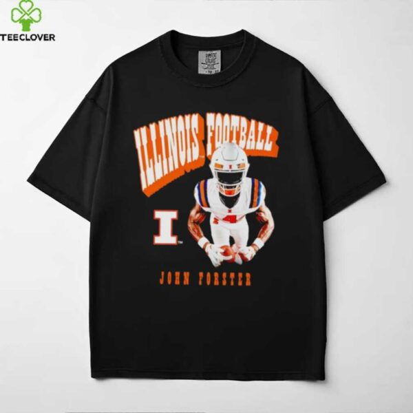 John Forster illustrated Illinois football shirt