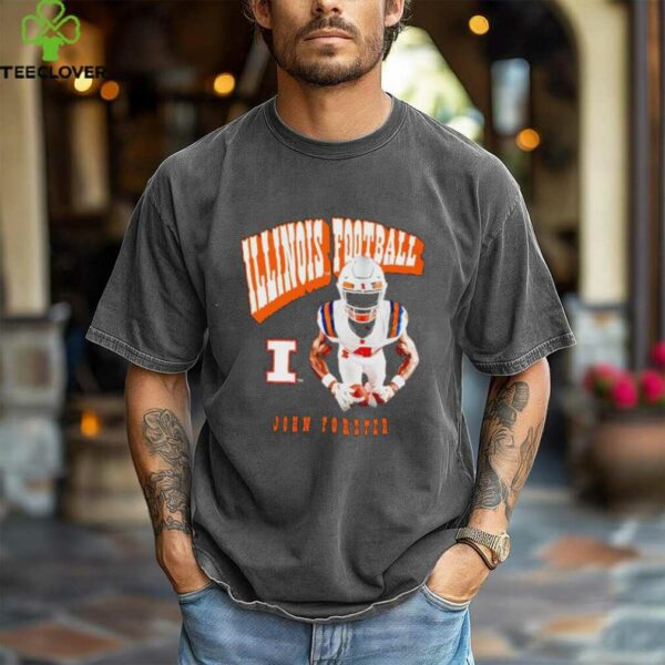 John Forster illustrated Illinois football shirt