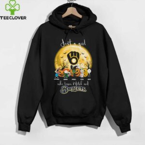 Just a Girl Who Loves Witch and Brewers Halloween T Shirt